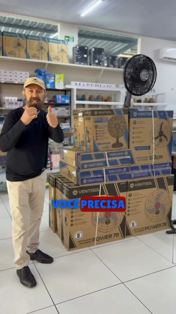 Ventilação na loja